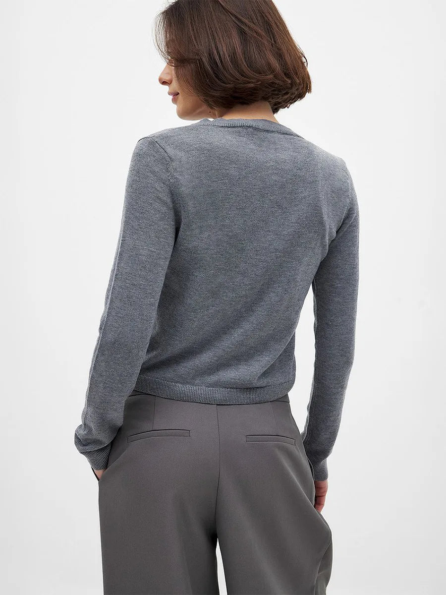 Women's Button-Front Knit Cardigan, Sweater