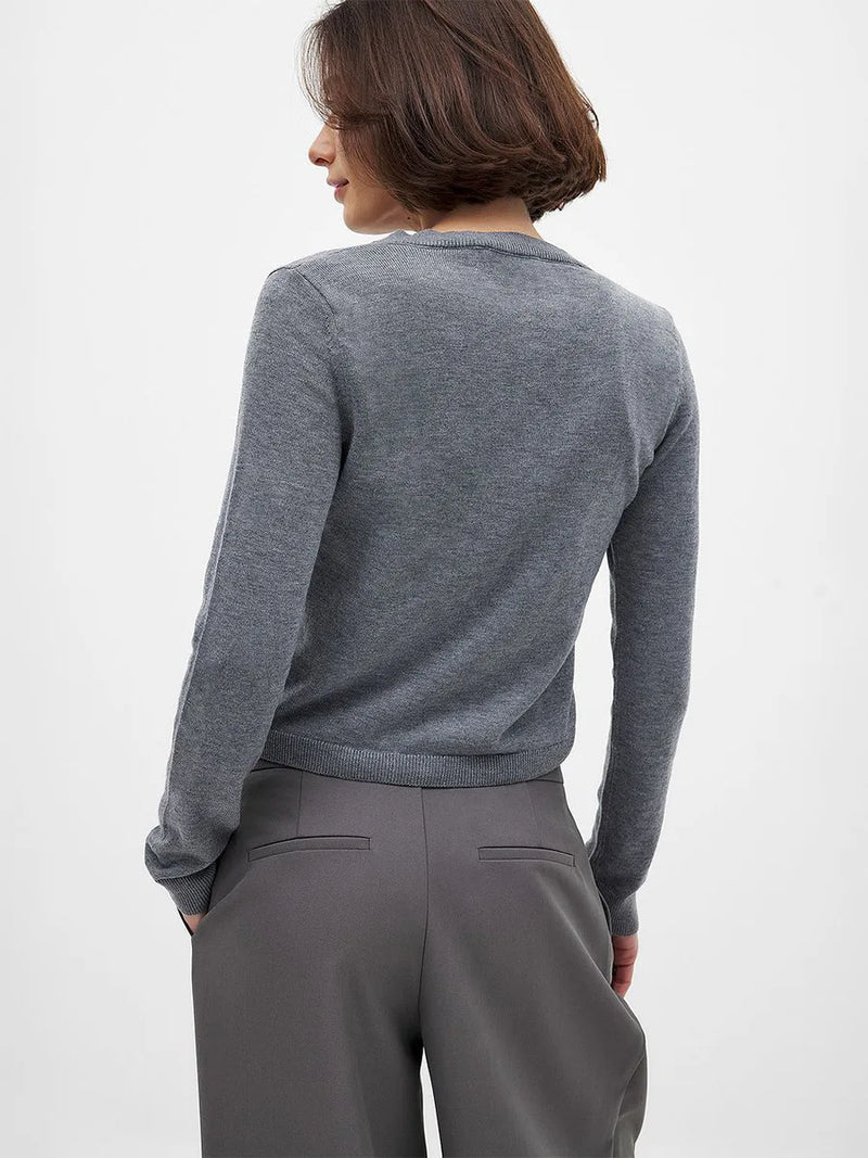 Women's Button-Front Knit Cardigan, Sweater