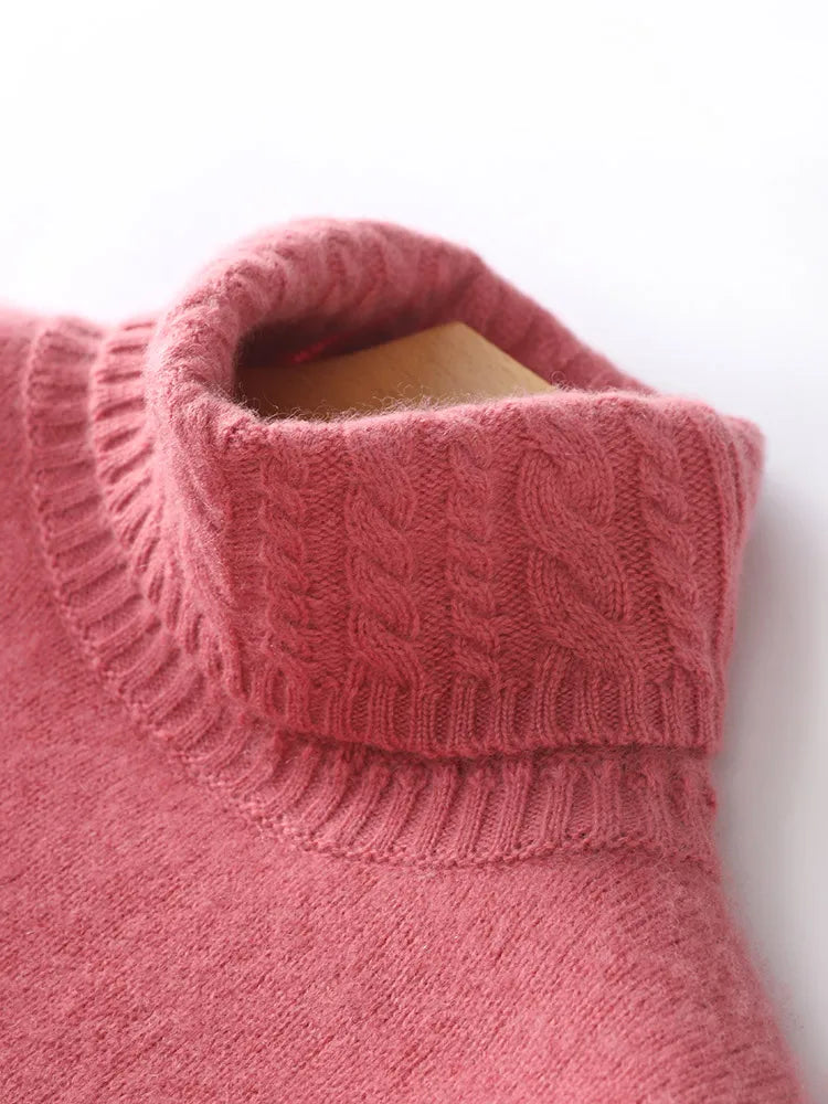 Women's Turtleneck Soft-Knit Sweater, Crewneck Pullover