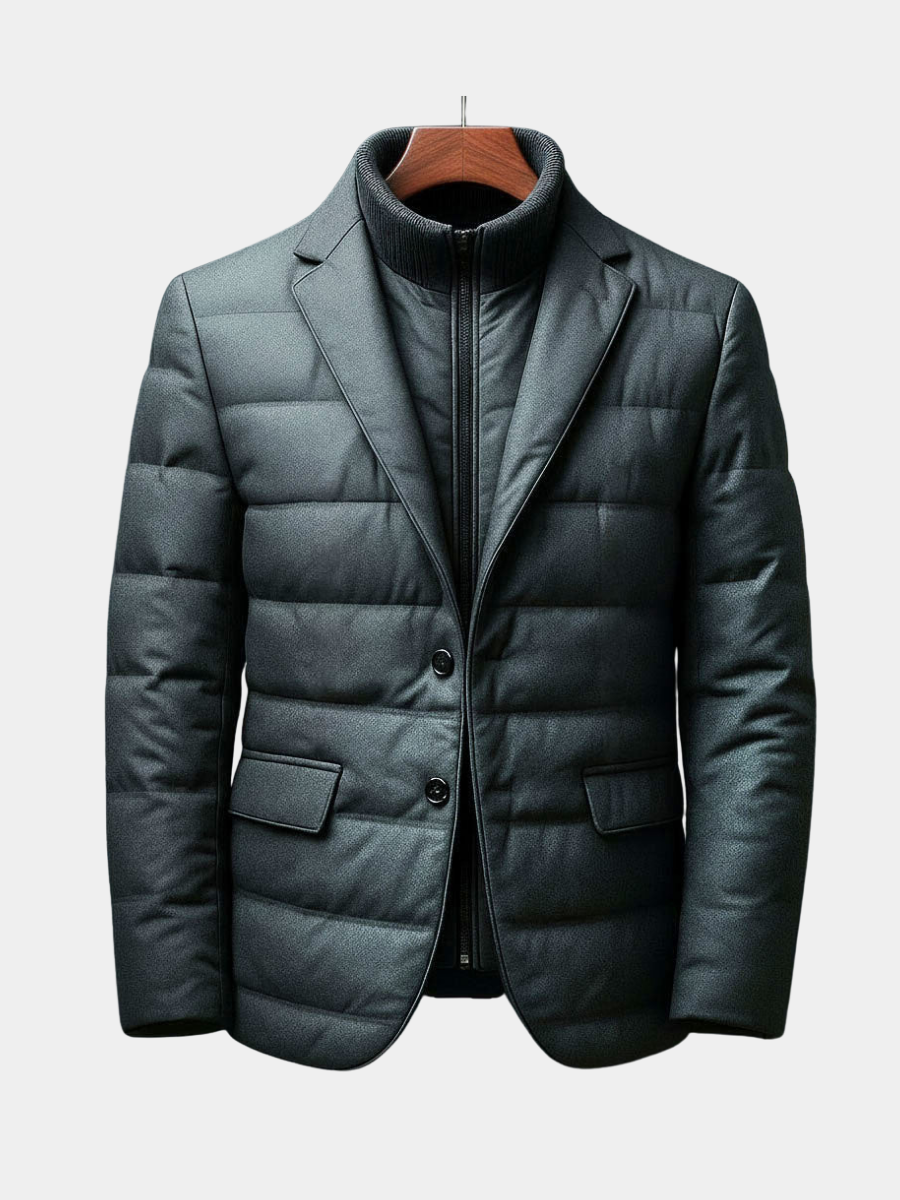 Men's Padded Puffer Jacket, Insulated Padded Winter Coat