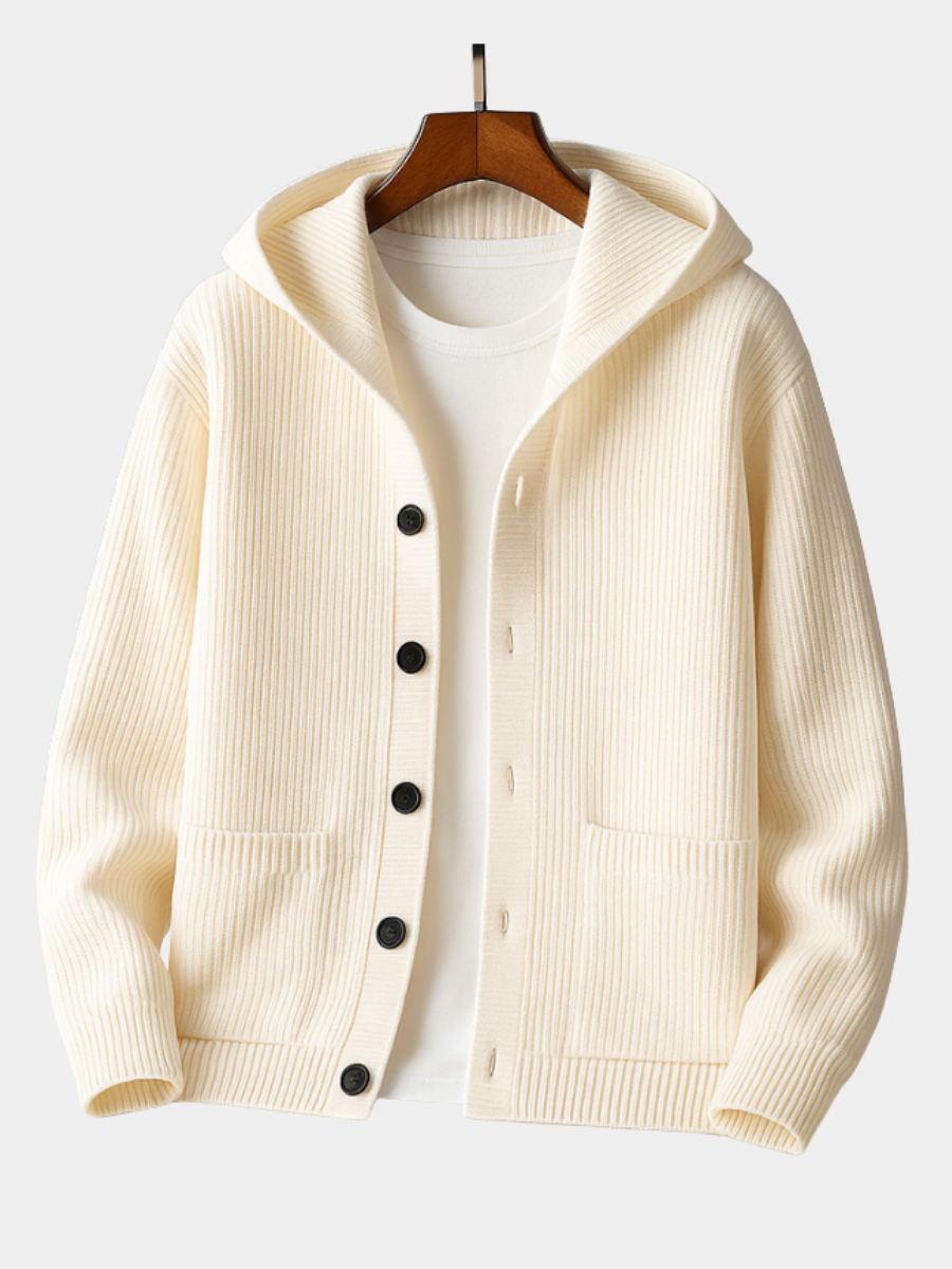Men's Knit-Blend Cardigan, Button-Front Sweater