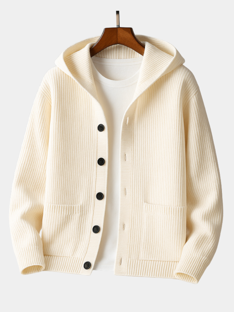 Men's Knit-Blend Cardigan, Button-Front Sweater
