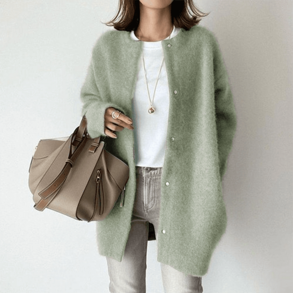 Women's Longline Knit Cardigan, Oversized Winter Cardigan
