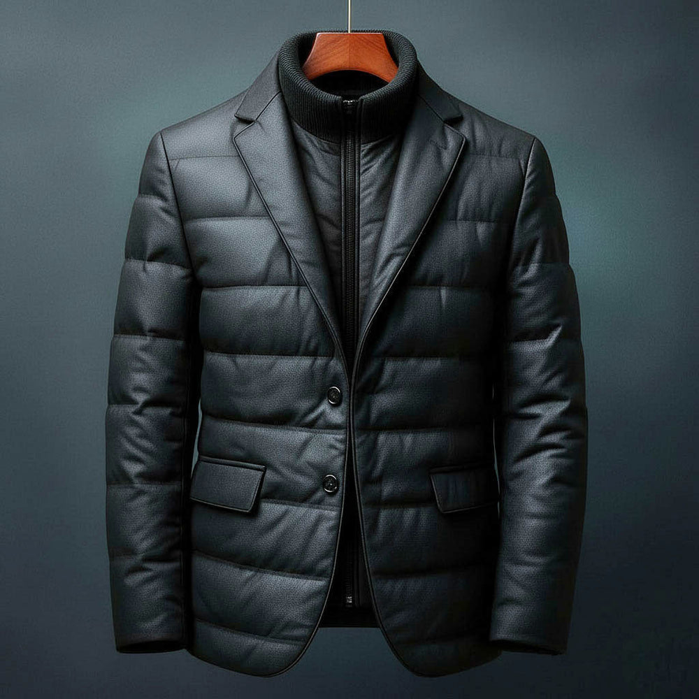 Men's Padded Puffer Jacket, Insulated Padded Winter Coat