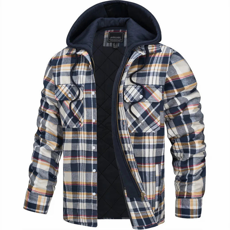Men's Knit-Blend Coat, Belted Winter Jacket