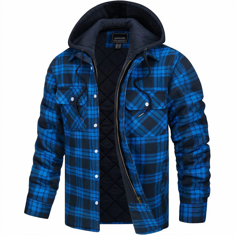 Men's Knit-Blend Coat, Belted Winter Jacket