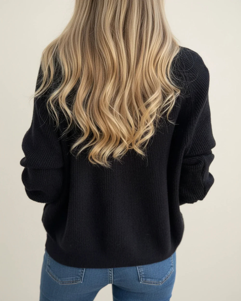 Women's Ribbed Knit Zip-Up Sweater, Oversized Winter Pullover
