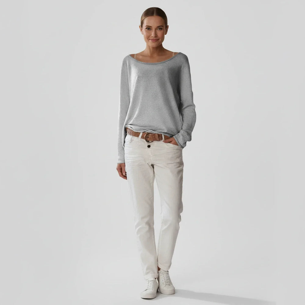 Women's Long-Sleeve Knit Sweater, Oversized Winter Pullover