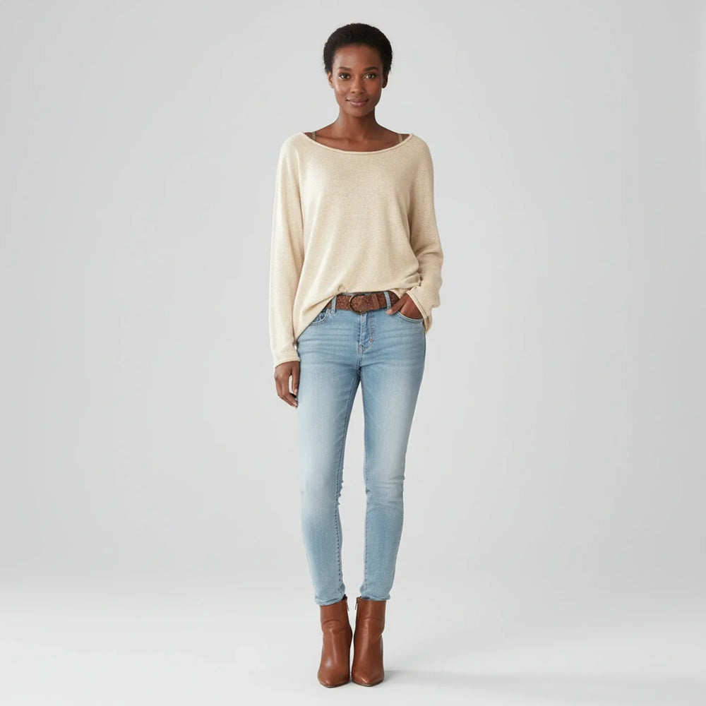 Women's Long-Sleeve Knit Sweater, Oversized Winter Pullover