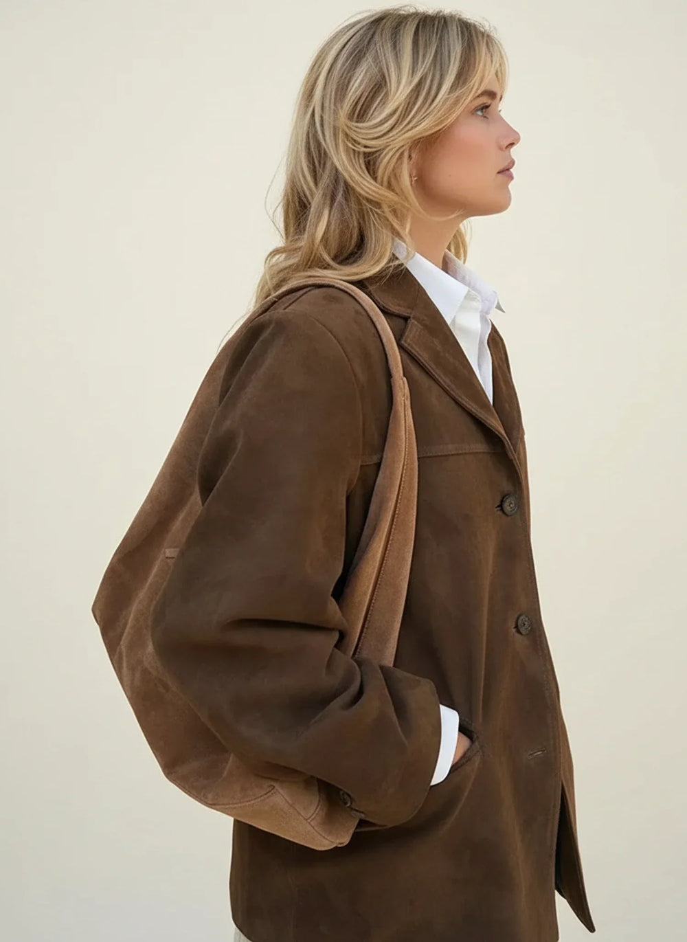 Women's Relaxed-Fit Blazer Jacket, Tailored Structured Blazer